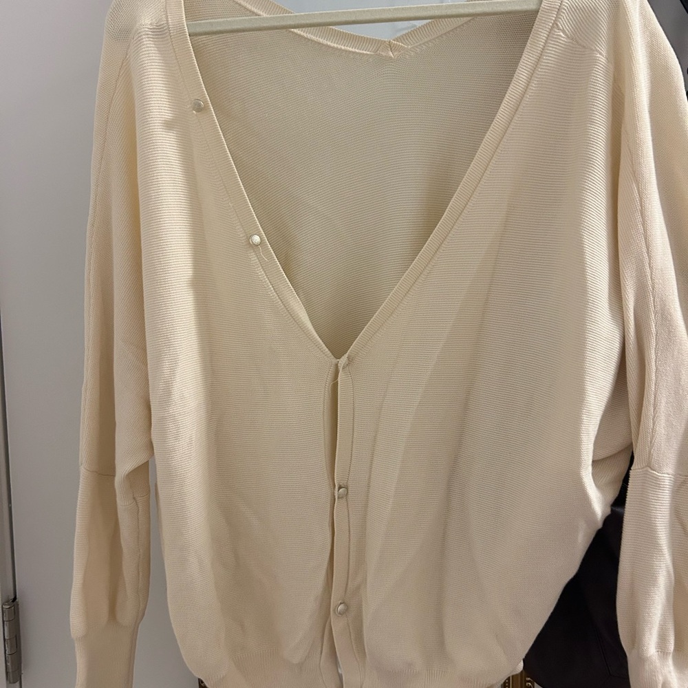 ba&sh Cream V-Neck Sweater - Picture 4 of 4